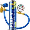FIXFY 2 in 1 - Kit di ricarica per condizionatore d'aria con manometro, ricambio gas R134a/R12 con olio da 500 ml - Kit auto-riempimento per veicoli 1995-2016