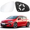 Soekodu Vetro a Specchio sostituzione per Opel Astra J 2009-2015, Specchio esterno regolabile adatto, lente di retromarcia specchio di vetro di retromarcia (Astra J - Sinistra)
