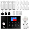 XNH allarme casa senza fili,kit allarme casa senza fili con Sirena Allarme 120dB, Telecomando Intelligente, Invite vocale, Display LCD, Sicurezza per la casa, ufficio(X108S-EU-E)