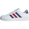 adidas Breaknet 2.0 Shoes, Scarpe Uomo, White/Lucid Blue/Better Scarlet, 36 2/3 EU