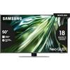 SAMSUNG TV QE50QN94DATXZT Neo QLED 4K Mini LED, Smart TV 50" Processore NQ4 AI Gen2, Neo Slim, DVBT-2, Q-Symphony & Dolby Atmos, Integrato con Alexa, Carbon Silver 2024