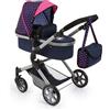 Reig Carrozzina per Bambole Reig Combi Neo Pro Blu Marino 63 cm
