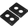 PATIKIL 1/4 Rondelle di Sollevamento per Skateboard, Confezione da 2 Rondelle di Sollevamento in Pu 3x2 con Angolazione per Skateboard Truck, Nero