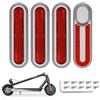 Satgoo Copertura Riflettente Migliorata per Monopattino Elettrico, Riflettore per Xiaomi M365/Pro/Pro 2/1S/Essential/Mi 3 - visibilità Aumentata, Impermeabile e Resistente, Design Elegante - Rosso