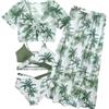 Happy Cherry Bikini Bambina Costume da Bagno Ragazza Costumi Mare Piscina Copricostume Estivo Tankini Top con Gonna da Spiaggia 12 Anni