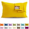 SoNiT home decor SONIT - Set 4 Federe Mango Cuscino Letto 50x80 cm 100% Cotone con Chiusura a Busta, Morbidi e Traspiranti, Letto Matrimoniale, Fodere Guanciale Lavabili Biancheria Letto, Made in Italy