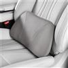 POKSRI 1P Cuscino lombare auto,39x22cm pelle velata,Schiuma Memory multifunzionale cuscini schiena sedile supporto,cuscino decorativo,seduta,ufficio,divano(grigio)