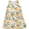 Generic Abito estivo casual per bambine e bambine, senza maniche, con farfalle e limoni, per feste in casa, spiaggia, 2-8 anni, Multicolore, 4 Anni