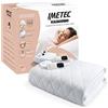 Imetec Scaldasonno Adapto maxi coprimaterasso matrimoniale 195x165 cm, Basso consumo, Riscaldamento rapido, Temperatura personalizzata, Tessuto anallergico trapuntato, Doppio comando, 6 temperature
