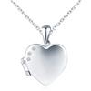 INFINIONLY Collane ciondolo cuore con foto in argento 925 da donna ragazze Collana Medaglioni con zirconi Ciondoli apribili creativa gioielli di moda