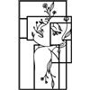 Wallity Hanah Home Elegante accessorio decorativo da parete in metallo, nero, 50 x 30 cm, 100% metallo (spessore 1,5 mm), facile da montare, perfetto per la decorazione della casa moderna
