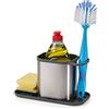 Joseph Joseph Duo Organizzatore per Lavandino Cucina, Organizer lavello con Appoggia Spugna, Acciaio Inox