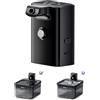 DownyPaws Cassetto Batterie B per Fontana Gatti, DPWFP6, 4000mAh, Nero