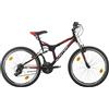 BIKE SPORT LIVE ACTIVE Interbike Parallax 26 Pollici Mountain Bike 18 Velocità, Uomo Donna Adatto 165-180 cm (Neon Verde)