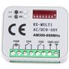 Jevina Universal RX Multifrequenza 300-868MHz Ricevitore 2CH 12V 24V Modulo relè porta garage 433,92MHz 868MHz ricevitore porta garage ricevitore porta garage