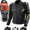 SHIMA BANDIT Giacca Moto Uomo AIRFORCE Paraschiena Giubbotto Protezioni Estiva Giacche Pelle Ventilato Leggero Motociclista Abbigliamento Protezione Tuta da Moto Estate (Uomini, Fluo, 46)