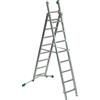 FACAL Scala a sfilo FACAL Super Prima 2 rampe in alluminio 2 x 9 gradini portata massima 150 kg EN 131 per lavori fino a 5.7 m