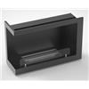 Leroy Merlin Caminetto a bioetanolo inserto con apertura a sinistra 3.5 L nero