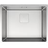 DELINIA Lavello sopratop sottotop 1 vasca in inox argento DELINIA Michigan M L 55 x L 45 cm