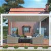 Leroy Merlin Pergola motorizzata BIOCLIMATICA in alluminio struttura bianco L 400 x P 300 x H 250 cm