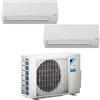 Daikin Condizionatore a muro multisplit inverter dual DAIKIN PRO ERA WIFI 9K 12K classe raffreddamento A++, bianco