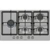Bosch Serie 4 PGM7B5K90 Piano cottura da Incasso 75 cm 5 Fuochi gas Acciaio Inox FlameSelect griglie in ghisa