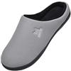 MAIITRIP Pantofole in memory foam per uomo Casa Indoor Outdoor Accogliente Inverno Caldo antiscivolo Slip on Scarpe da casa Camera da letto Casual Suola in gomma Grigio Taglia 42 43