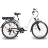 EMG Bici Elettrica Bicicletta pedalata assistita e-bike 25 km/h Ruote 26 Pollici colore Bianco - CY26A05 Funny