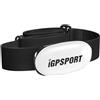 iGPSPORT HR40 Cardiofrequenzimetro Impermeabile IPX7 Bluetooth e Ant+ e Fascia Toracica per Ciclismo, Corsa, Fitness Compatibile con Garmin Polar Wahoo