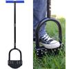 CKLT Bordatrice da Prato 105 cm con Lama in Acciaio al Carbonio, Manico Lungo in Gomma, Base Larga, Resistente alla Ruggine e Bordatore Mezza Luna in Acciaio al Manganese per Giardino