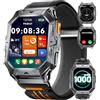 LIGE Smartwatch Uomo Militare,1000mAh Batteria,Bussola,Altitudine,Barometro,2.13 AMOLED Orologio Smartwatch con Chiamate Bluetooth,100+ Modalità Sportive, Contapassi, Calorie,10ATM Étanche per Android iOS