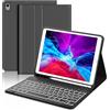 WINCHKING Tastiera per iPad 9 Generazione, Custodia con Tastiera per iPad 9 10.2, Cover Bluetooth Magnetica Retroilluminata Tastiera per iPad 9/8/7 Generazione 10.2, iPad Air 3, Nero