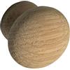 ALLES IM GRIFF Pomello per mobili Hemera Ø 45 mm - Pomello per mobili in legno profondità 29 mm - Pomello per armadio, rovere grezzo