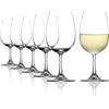 Stölzle Lausitz Bicchieri da Vino Bianco Weinland Set di 6, 350 ml - Calici Ideali per Vini Bianchi Corposi & Rossi Medi - Elegante Bicchiere in Cristallo - Lavabile in Lavastoviglie & Made in Germany
