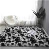 Treer Tappeto Salotto Moderno 200x300 Pelo Lungo, Eleganza Tappeto Peloso Soggiorno Antiscivolo Tappeti Pelosi Camera da Letto Morbido e Soffice (50 * 120cm,Mucca)