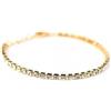 LR Wonder Braccialetto Tennis Dorato Cristalli Diamante, 1 Pezzo