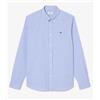 Lacoste Camicia Regular Fit Quadretti Bianco/Azzurro Scuro Uomo