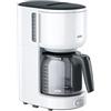 Braun KF 3100 WH Macchina da caffè, 10 Cups, Vetro, Bianco