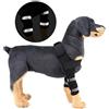 SELMAI Tutore per Le Gambe del Cane Riflessivo Spalla di Cane Sostegno Canino Protezione del Gomito Extra di Supporto Artrite Perdita di Stabilità Guarigione delle Ferite Previene Distorsioni Nero M