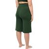 Ulla Popken Bermuda, Gamba Larga, Dritta, Elastico in Vita 818539 Pantaloni, Nero, 40W x 32L Donna