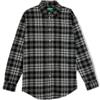 United Colors of Benetton Camicia 5TCRUQ04X, Nero, XS Uomo