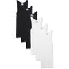 Amazon Essentials Canottiere Intime Leggere Uomo, Pacco da 6, Bianco, XS