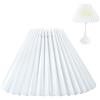 leyomgamz Paralume Lampada Tavolo, Paralume Copri Lampadin, Paralumi Lampadario Ricambio per Candela Terra o a Sospensione Lampadari Tessuto Coprilampada, 160mm Paralumi Lampadari Stile Nordico, Bianco