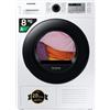 Samsung Asciugatrice 8 Kg Classe A+++ con Pompa di Calore Funzione Antipiega Profondità 60 cm Motore Inverter WiFi - DV80CGC2B0AH