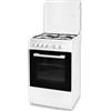SCHAUB LORENZ Cucina a Gas 4 Fuochi con Forno a Gas Larghezza x Profondità 50x50 cm colore Bianco - SS450GW
