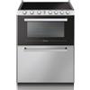 Candy Cucina Elettrica 4 Fuochi Forno Elettrico 38 Litri e Lavastoviglie 6 coperti Classe F 60x60 cm colore Bianco - TRIOVXNT/1