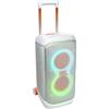 Jbl PartyBox Stage 320 Cassa Attiva Speaker Wireless Bluetooth Portatile con LED Impermeabile IPX4 2 Ingressi per Microfono fino a 18 h di Autonomia colore Bianco - Stage 320 JBLPBSTAGE320SWAM