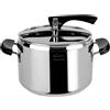 LAGOSTINA Pentola a pressione 5 Litri ø 22 cm Acciaio inossidabile 18/10 - 0100010205 La Classica