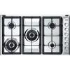 De Longhi Piano Cottura 5 Fuochi a Gas 90 cm colore Inox - PLI59DGHD