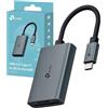 TP-Link UA440C UHS-II Lettore di Schede SD/microSD 4.0, USB 3.0 Type-C Velocità fino a 5 Gbps, Lettura/Scrittura Simultanea, Compatibile con Mac OS, Windows, iPadOS, iOS, Android, Linux OS e Chrome OS